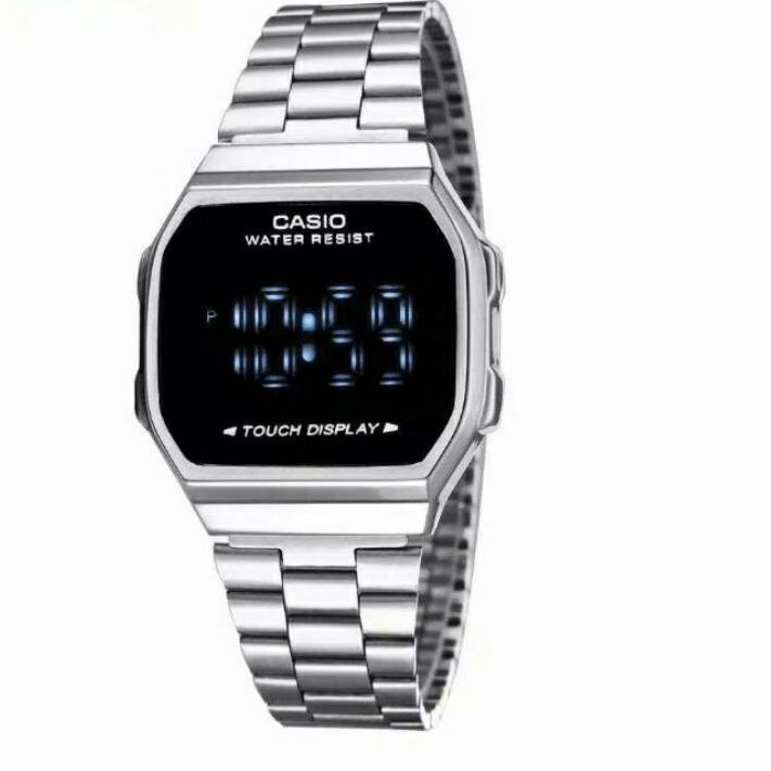 12.12 SALE Jam tangan wanita Casio touch screen stainless [COD] 