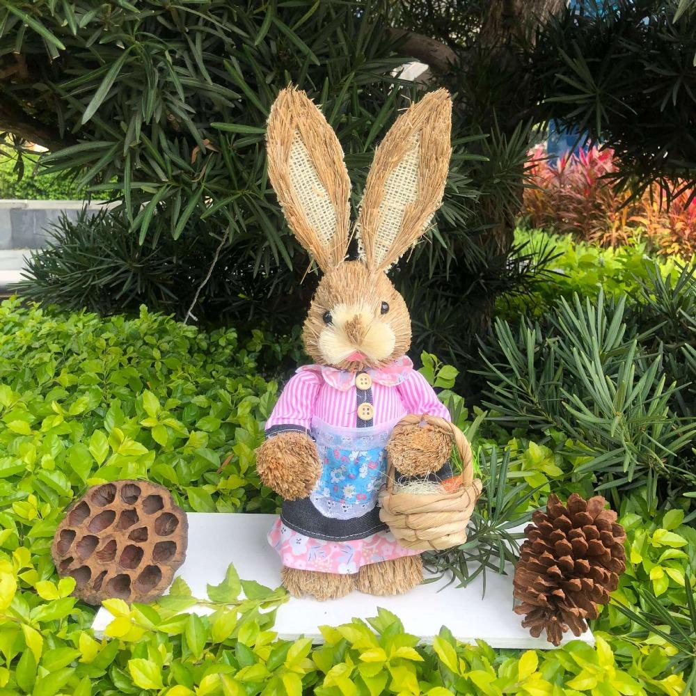 Nanas Kelinci Dekorasi Pernikahan Ornamen Pastoral Rumah Taman Paskah Pesta Jendela Tembak Props Standing Rabbits