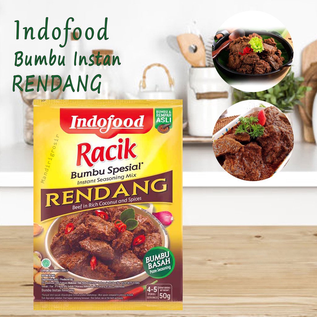 RACIK RENDANG 50 gr   BUMBU MASAK INSTAN INDOFOOD