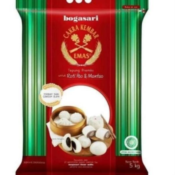 

♡ TEPUNG CAKRA KEMBAR EMAS UNTUK ROTI DAN PAO 5 Kg ✫