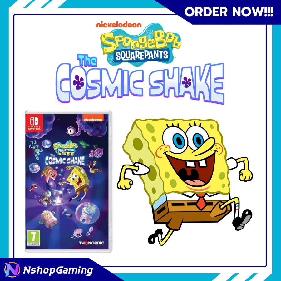 Spongebob Squarepants: The Cosmic Shake Nintendo Switch/Kaset Switch