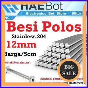 sparepart Besi Beton Polos 12mm As CNC 3D Printer Smooth Rod Harga 5 cm Mekanik Part Slide