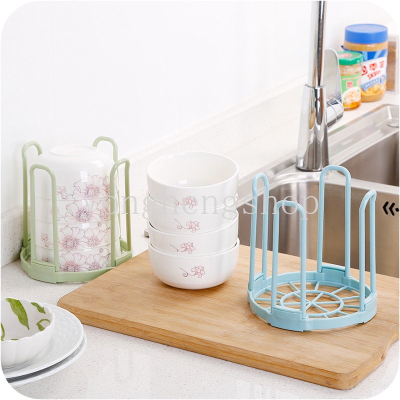 Rak Penyimpanan Piring / Gelas / Mangkok Bahan Plastik Dapat Ditarik Untuk Dapur