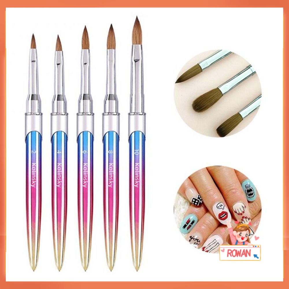 R-flower Nail Art Pens Desain Striping Akrilik Alat Manikur Kuas Lukis