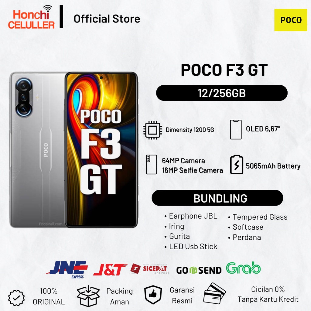 XIAOMI POCO F3 GT 12/256 GB GARANSI RESMI