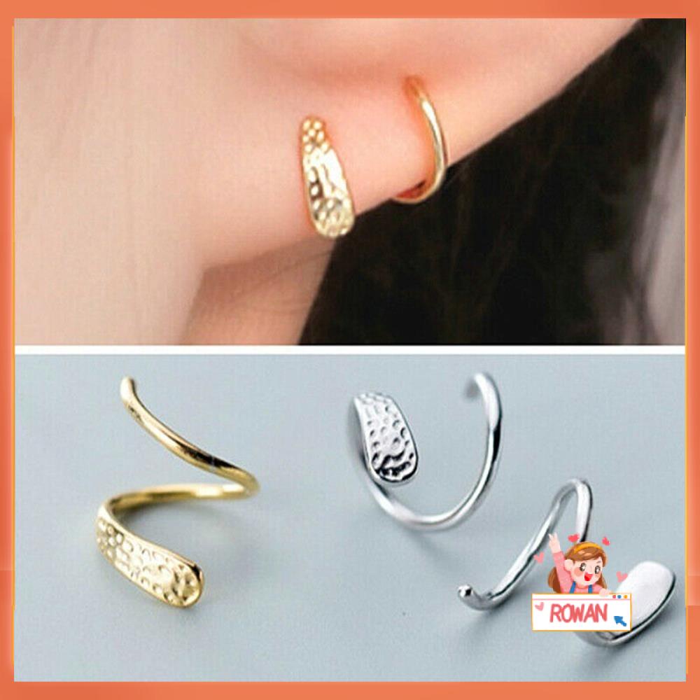 R-bunga Anting Fashion Emas Perak925 Perak Simple