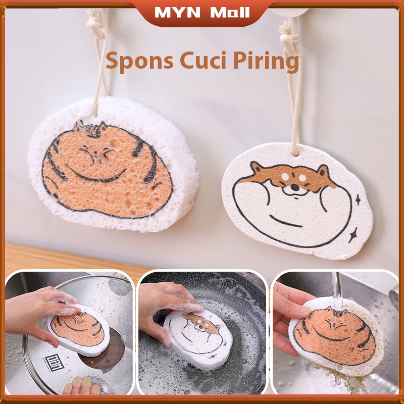 Spons Cuci Piring Spons Ajaib Busa Magic Cuci Piring / Spons Cuci Piring Sabut Jaring Spon Bantal Wastafel Dapur Dishwashing Sponge Spons