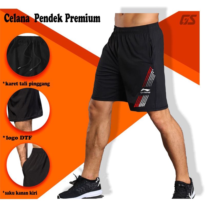 celana pendek premium cocok buat olahraga badminton