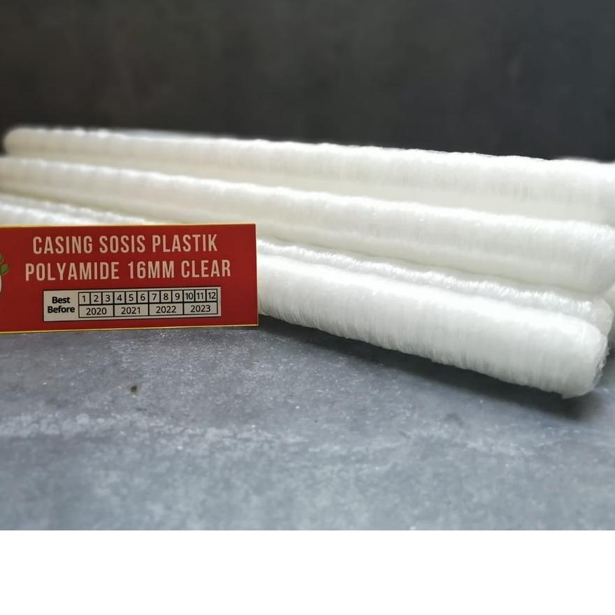 

Sale✔️✔️-Casing / Selongsong Sosis Plastik Polyamide Halal Food Grade 16 mm Clear