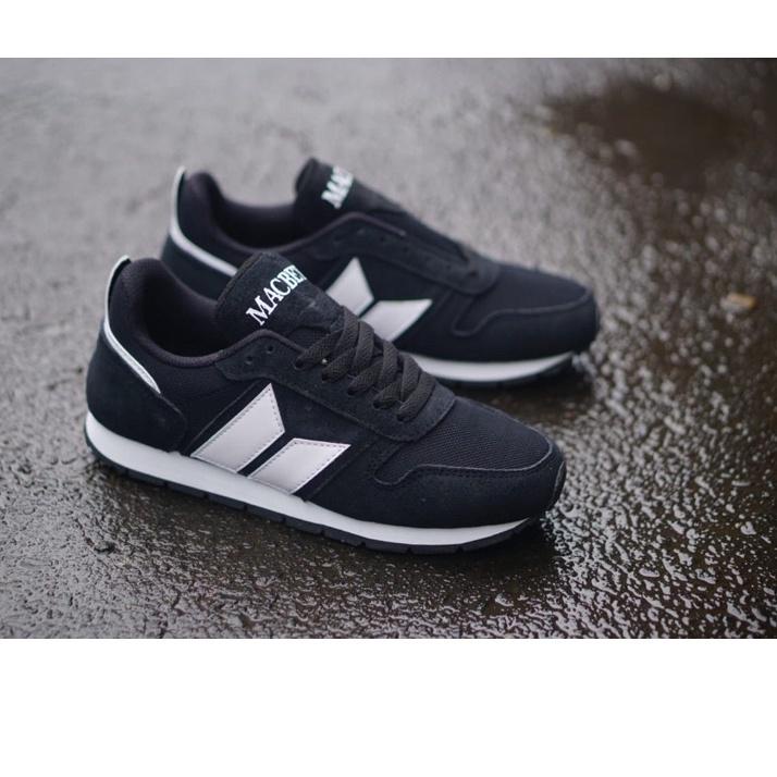▼ Macbeth Jogging Classic For Men's Casual Shoes Black White ✴