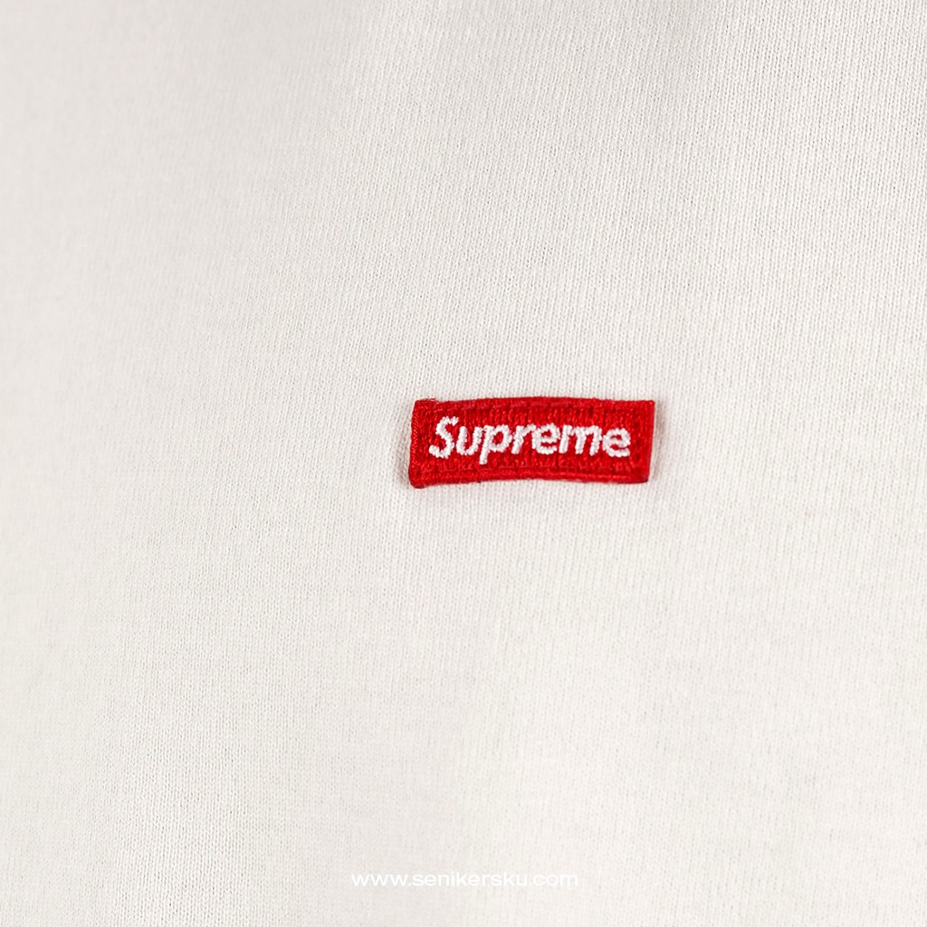 Supreme Long Sleeve Small Box Natural Tee