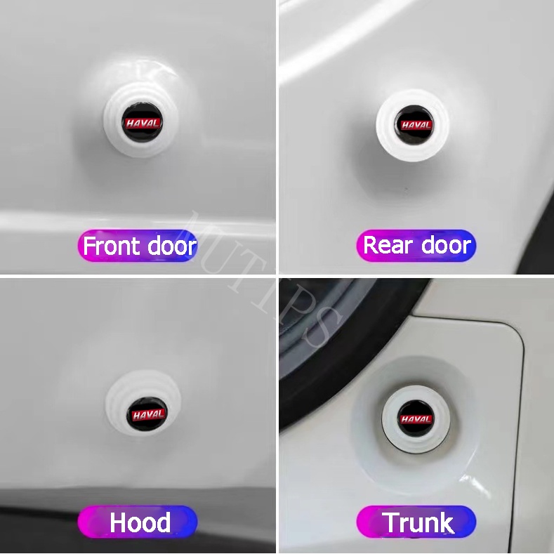 Haval 4 /8 /12 /16Pcs Baru Luminous Type Bagasi Pintu Mobil Anti Shock Tabrak Pad Silikon Stiker Mengurangi Kebisingan Penyangga Universal Untuk H2s H1 2021 2022 H5 H6 Jolion H2 M4 H9