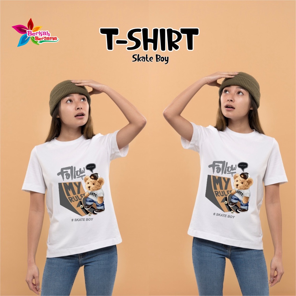 BAJU KAOS SHIRT PRIA WANITA UNISEX STREETWEAR KAOS SURFING PAKAIAN ATASAN CEWEK COWOK TSHIRT BB7348