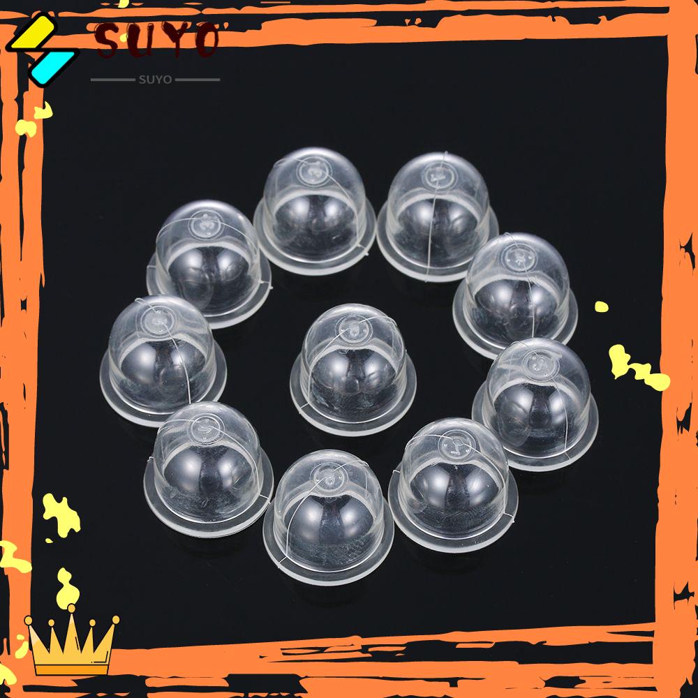 Suyo 10Pcs Carburator Oil Bubble 22mm Eradicator Brushcutter Clear Carburator Primer