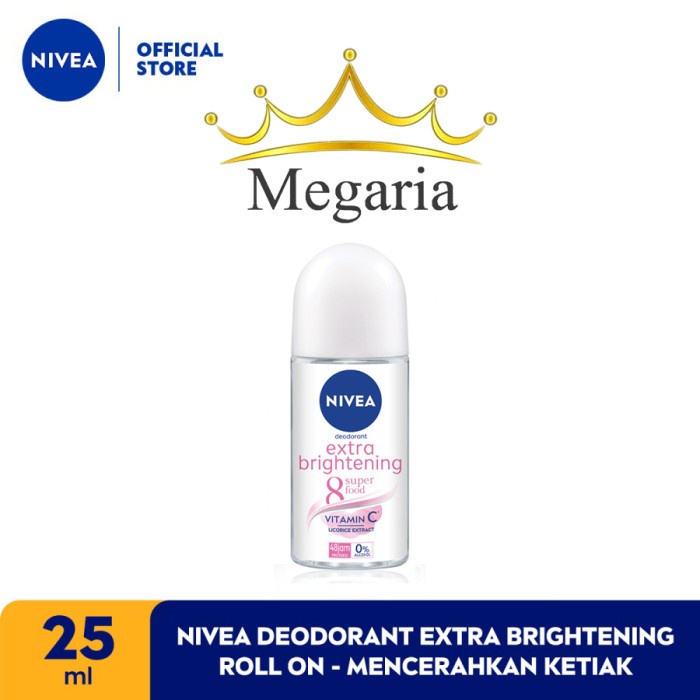 NIVEA Deodorant Extra Brightening Roll On