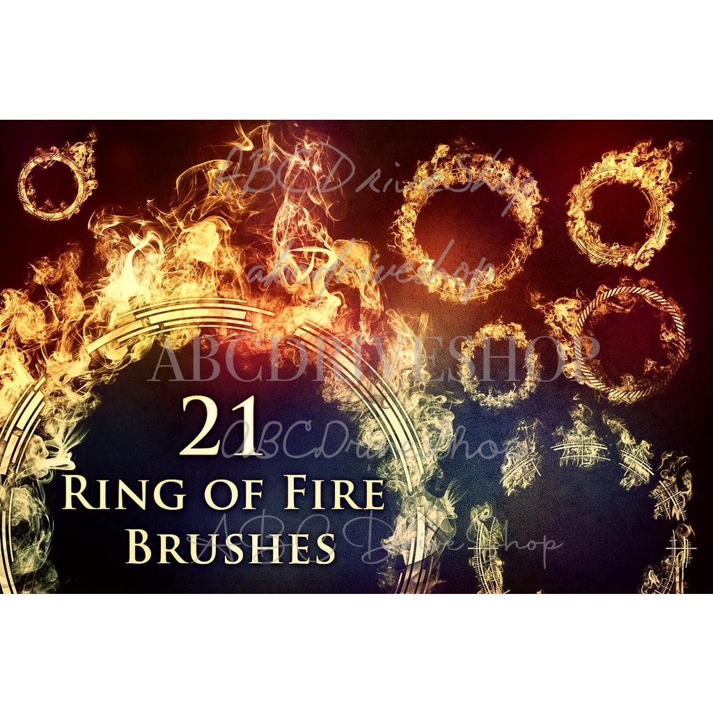 Procreate Brush - 21 Ring of Fire Brushes