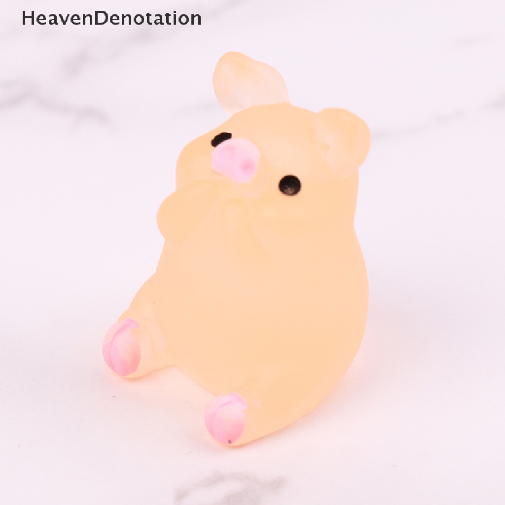 [HeavenDenotation] 5 / 10pcs Cute Luminous Pig Ball Mochi Fun Joke Gift Anti-stress Toys DIY Decor HDV