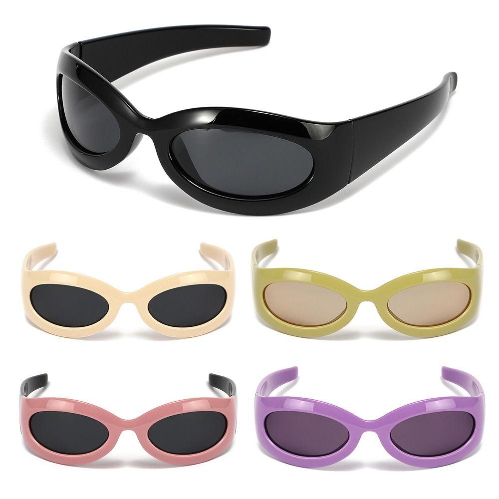 Nanas Kacamata Hitam Wanita Vintage UV400 Eyewear Sports Goggle