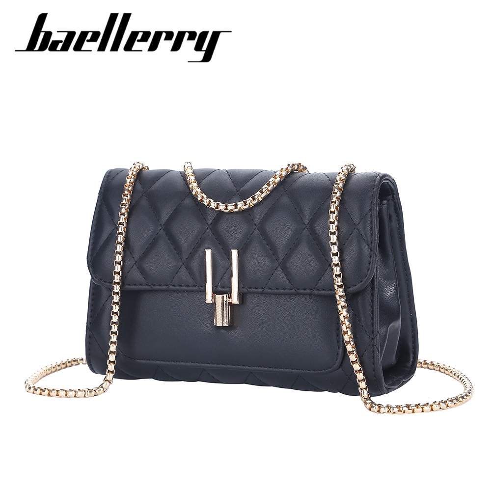 TAS SELEMPANG WANITA SLINGBAG KOREA PESTA BAELLERRY ORIGINAL IMPORT KULIT BAHU REMAJA BRANDED BATAM PREMIUM CEWEK KEKINIAN FASHION MURAH HITAM HELISSON TA773B5 SHOULDER BAG