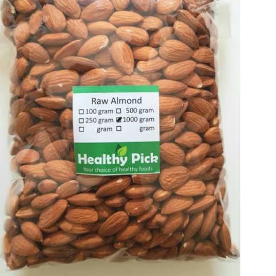 

☇ Raw Almond Whole 1kg Almond Mentah ➤