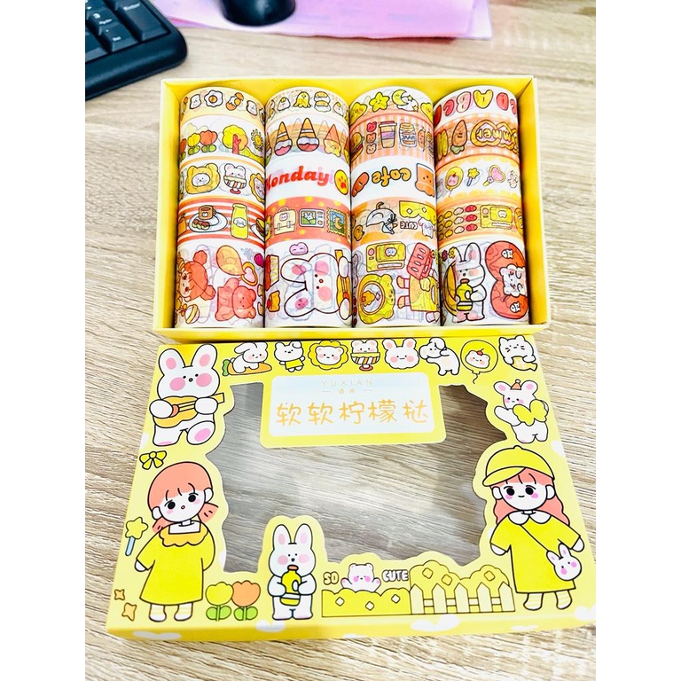 Stiker Washi ROLL / Stiker BOX Warna / Sticker Roll