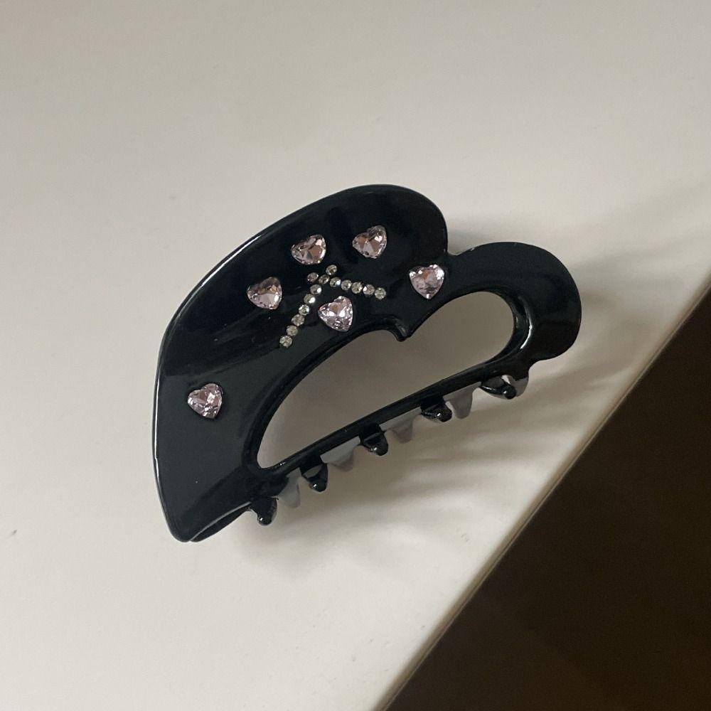 Mxbeauty Y2K Hair Claw Sweet Girls Daily Fashion Design Hair Grab Clip Geometric Barrettes Ponytail Holder Aksesoris Rambut Wanita