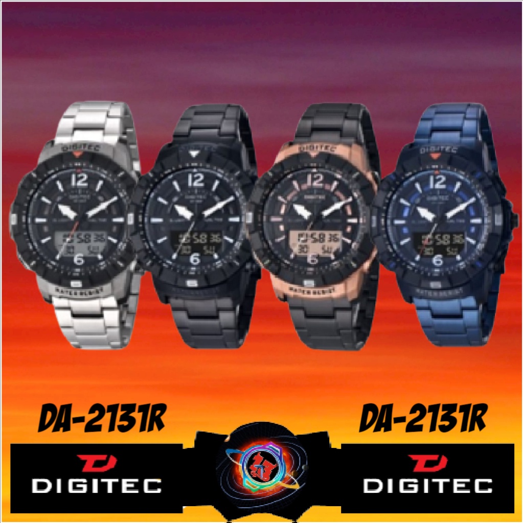 Jam Tangan Digitec Original Stainless Series ( Water Resistant )