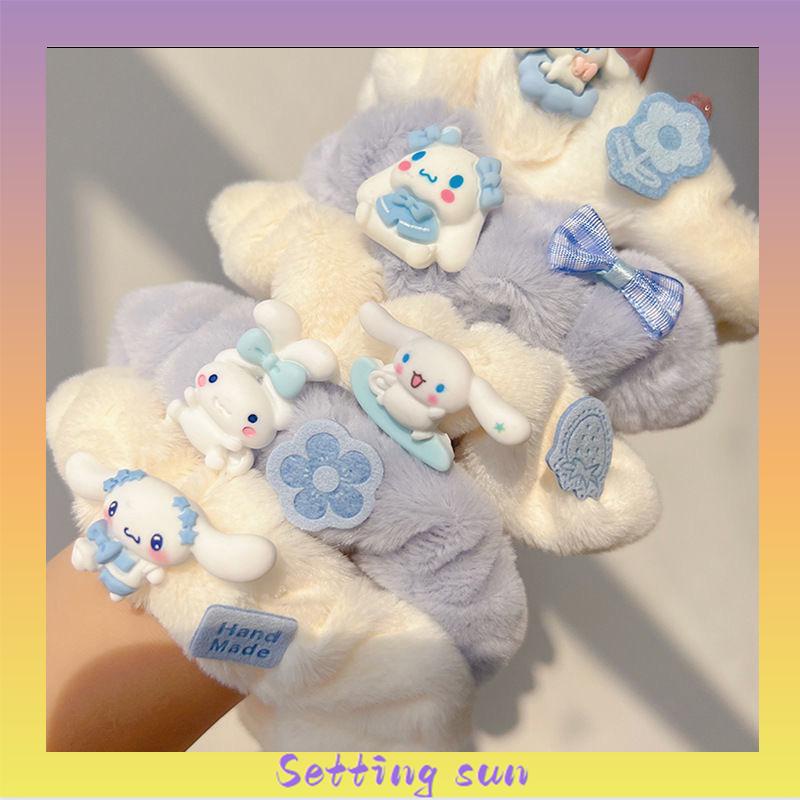 Cinnamoroll tali rambut mewah tali rambut cincin rambut aksesoris rambut pita TN