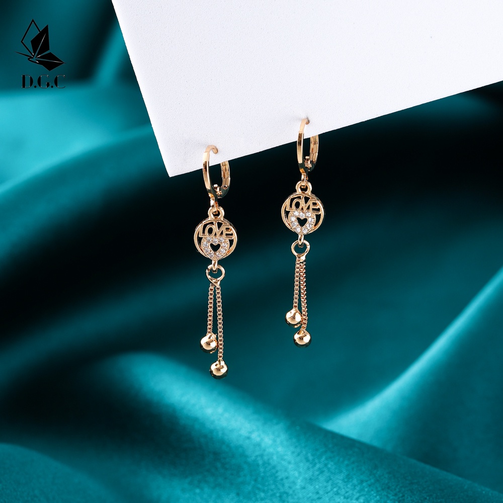 ✨♥️✅COD Rumbai Anting Panjang Titanium Aksesoris Fashion Korea Earrings Wanita Murah D158