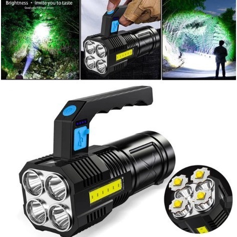 NA -SENTER LED SUPER TERANG CHARGE LAMPU CAMPING GAGANG COB 909