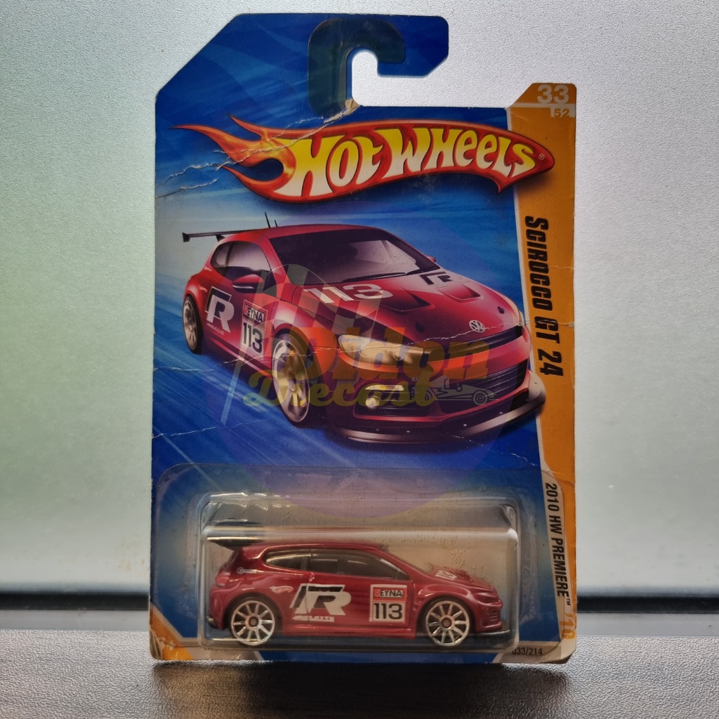 HOTWHEELS VW SCIROCCO GT 24 RED 2010 HW PREMIERE HOT WHEELS MURAH