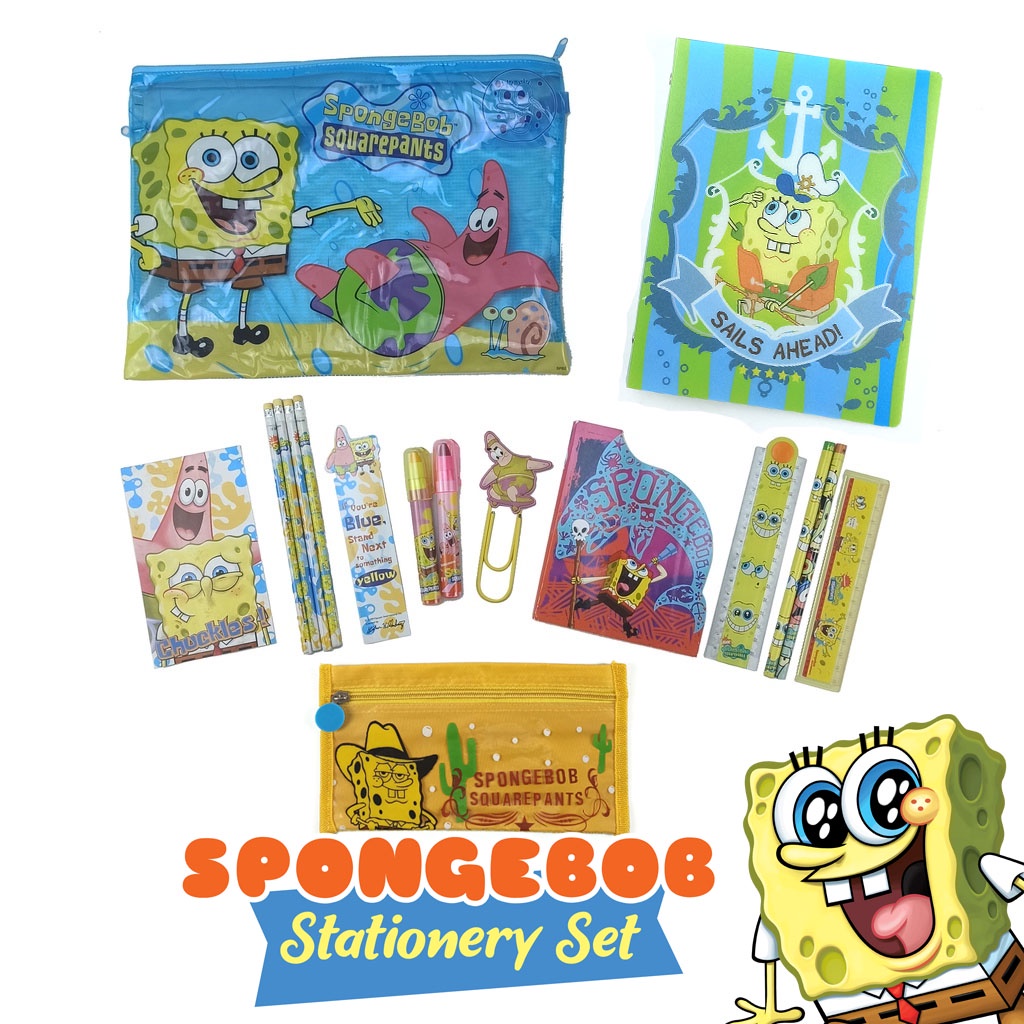 

BARU! Stationery Set SpongeBob - Paket Alat Tulis SpongeBob