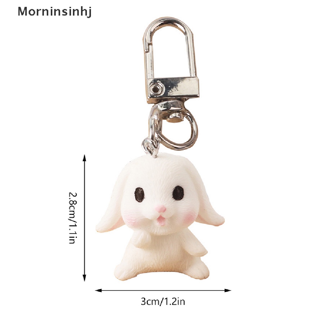 Mornin Liontin Hewan Kelinci Lucu Keychain Keyring Untuk Wanita Pria Anak Kartun Tas Mobil Earphone Box Perhiasan id