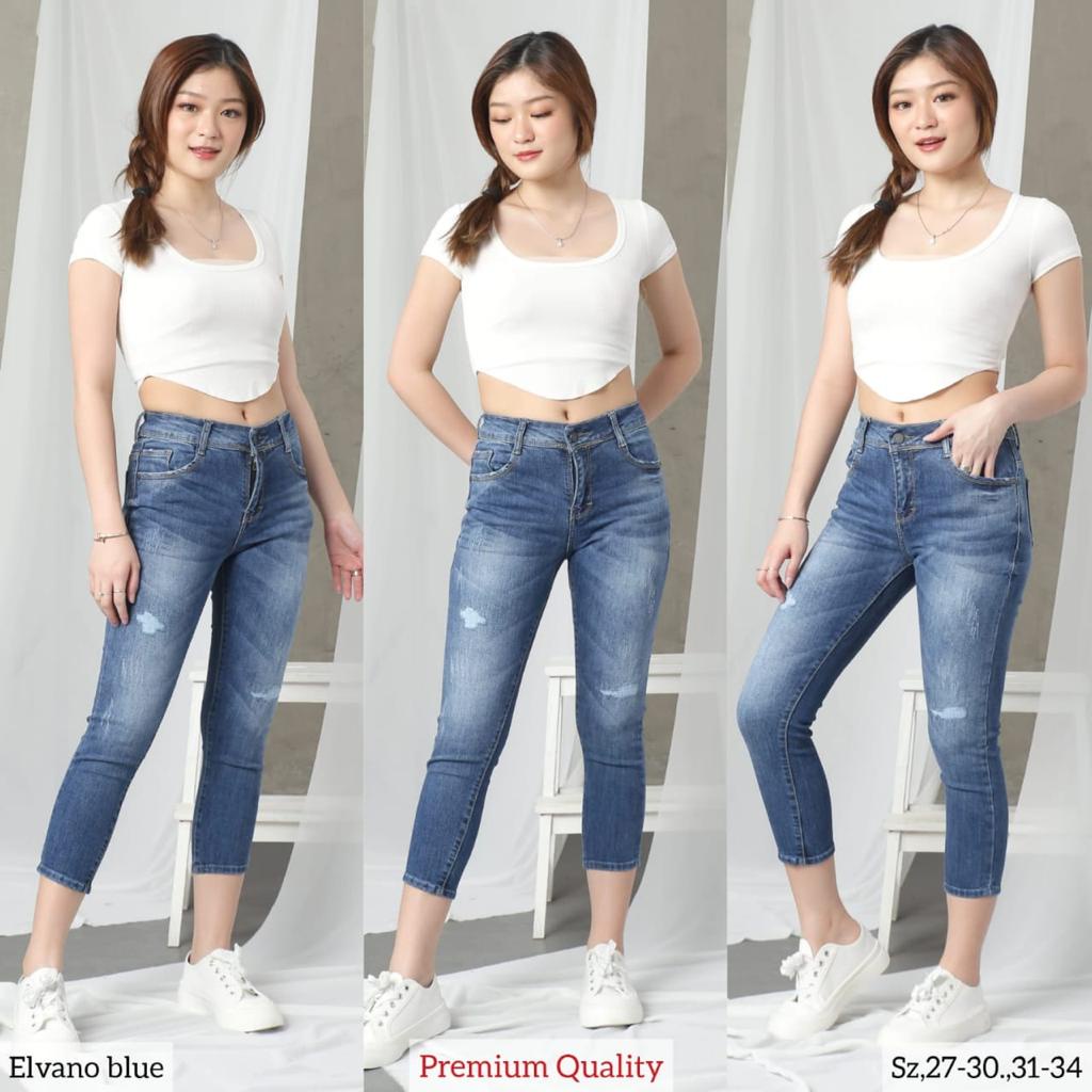 Jeans 7/9 wanita ELVANO