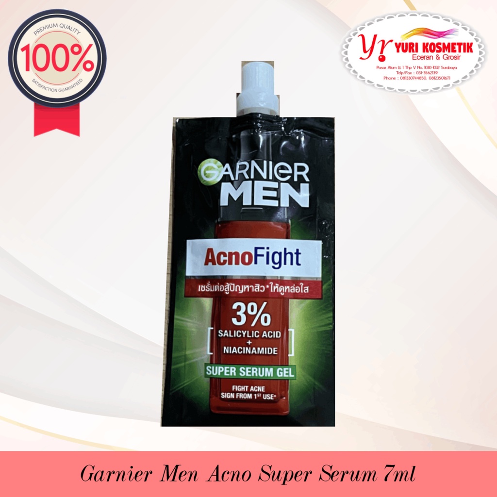 ☘️Yuri Kosmetik☘️ Garnier Men Acno Super Serum 7ml ( Pengganti Acno Moist Serum 20ml )
