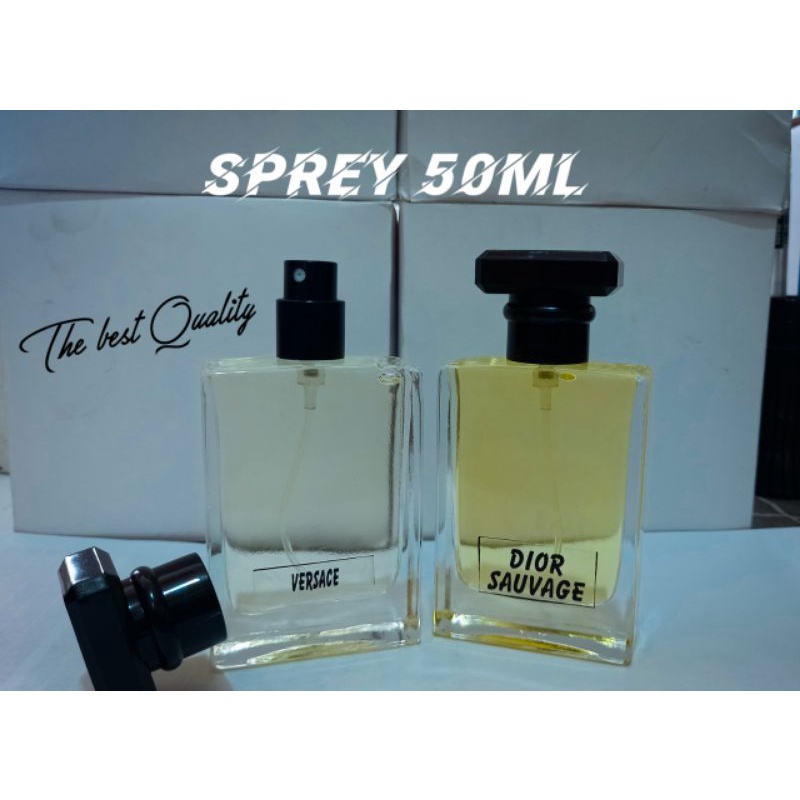 Parfum Refill spray super premium botol kotak ukuran 15ml 30ml 50ml (bebas request)