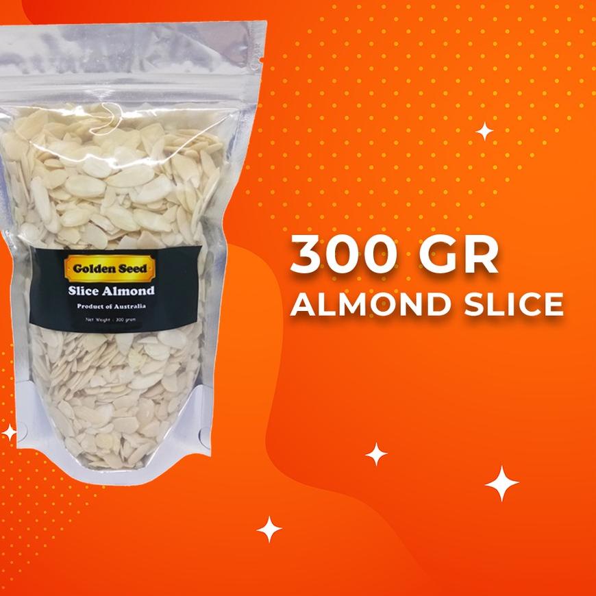 

Discount ✅⭐ RAW ALMOND SLICE 300 GRAM PREMIUM - ALMOND IRIS MENTAH 300 GR