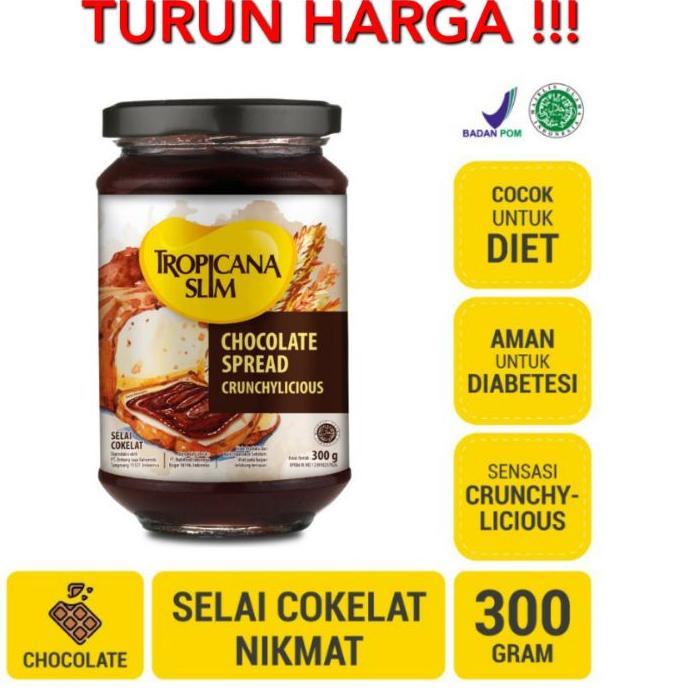 

♪ Tropicana Slim chocolate spread 300gr /strawberry jam selai coklat Strawberry / tropicana slim ♗
