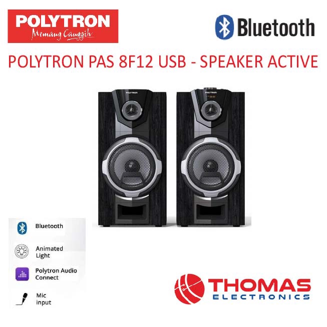 Polytron Active Speaker PAS 8F12 USB PAS 8 F 12 Garansi Resmi