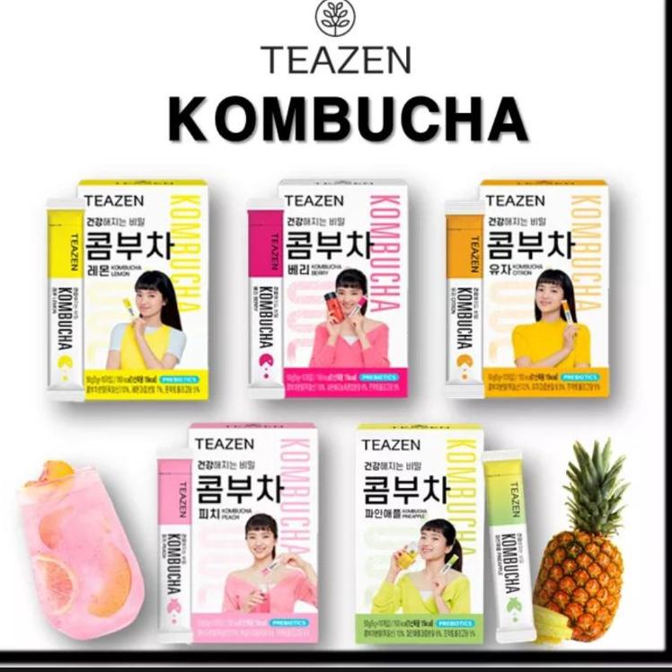 

♥ Teazen Kombucha Teh Korea Harga Per Box isi 10 Pcs ❇