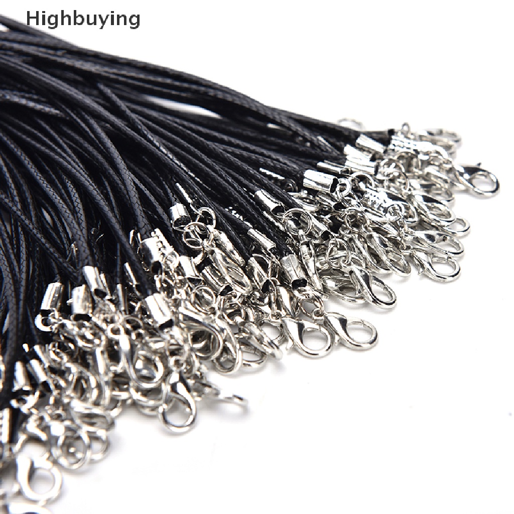 Hbid 100 Pcs Lilin Garis Kalung Liontin Ch Cord Beads String Lobster Strap Tali DIY Glory