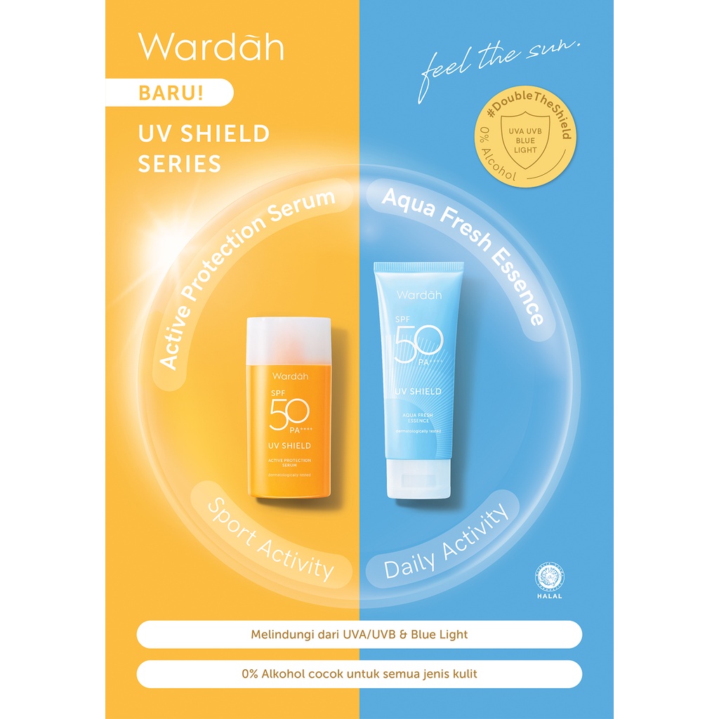 ✨LACIKOSME✨ WARDAH UV SHIELD AQUA FRESH ESSENCE - ACTIVE PROTECTION SPF 30 50 PA++