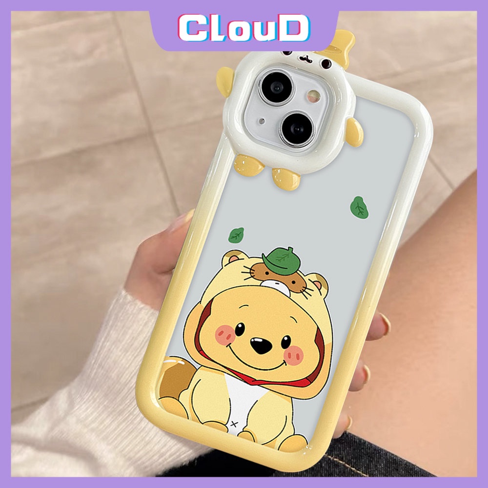 Samsung A14 A04 A50 A13 A73 A03s A04s A02s A12 A04E A32 A30s A33 A52 A53 A11 A21s A71 A50s A03 A51 A31 A52s A22 Beruang Strawberry Lucu Winnie The Pooh Soft Little Monster Lens Case