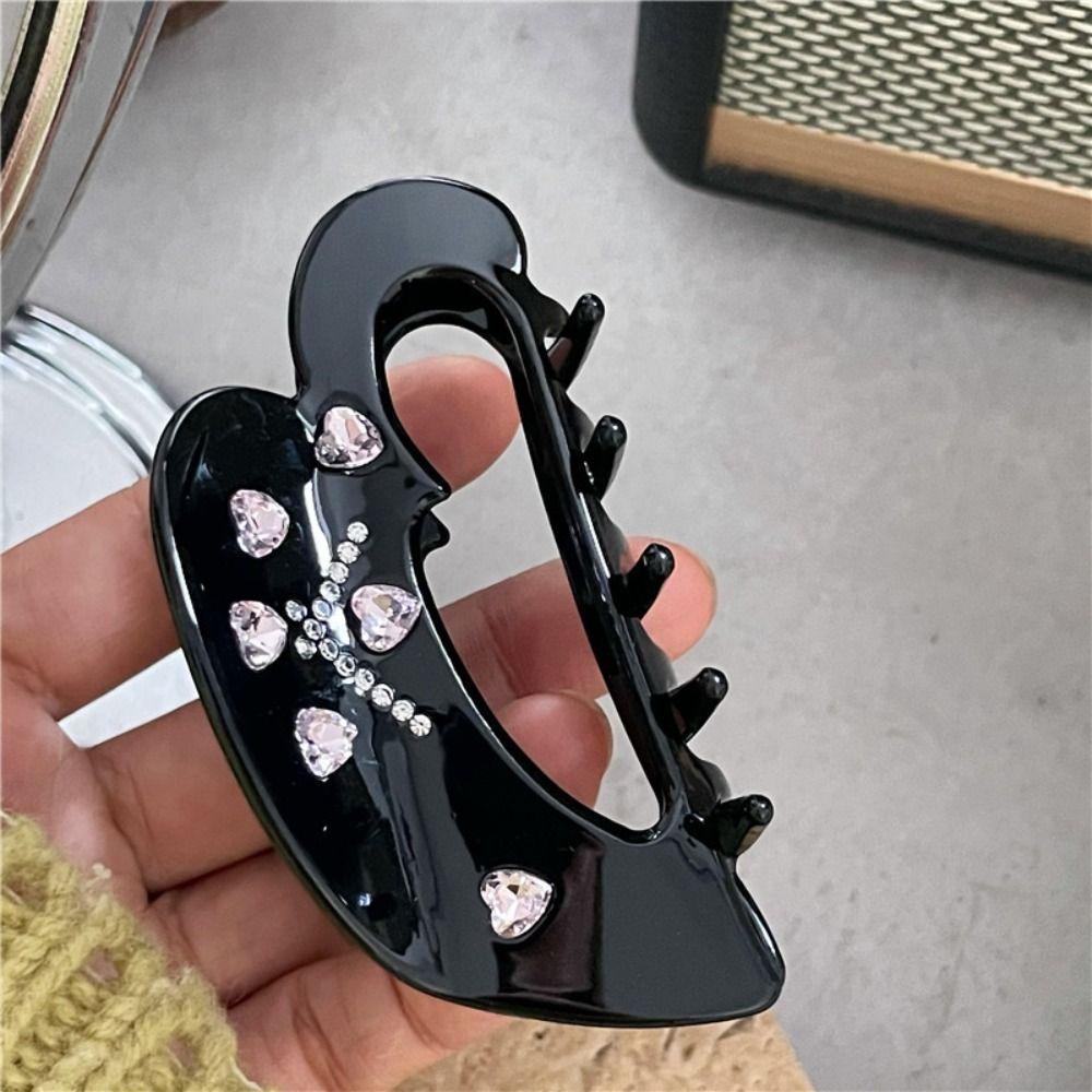 Mxbeauty Y2K Hair Claw Sweet Girls Daily Fashion Design Hair Grab Clip Geometric Barrettes Ponytail Holder Aksesoris Rambut Wanita