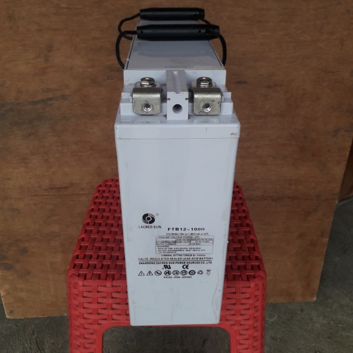 battery vrla sacred sun 12v 100ah good plts,solar cell
