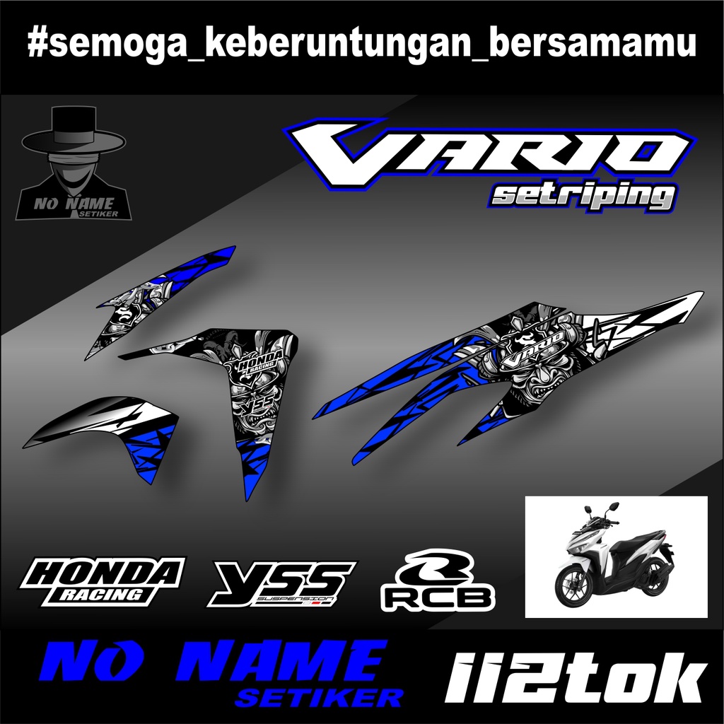 Stiker Striping Variasi Lis Semifull Vario 125 / 150 (112tok) New 2018 2019 2020