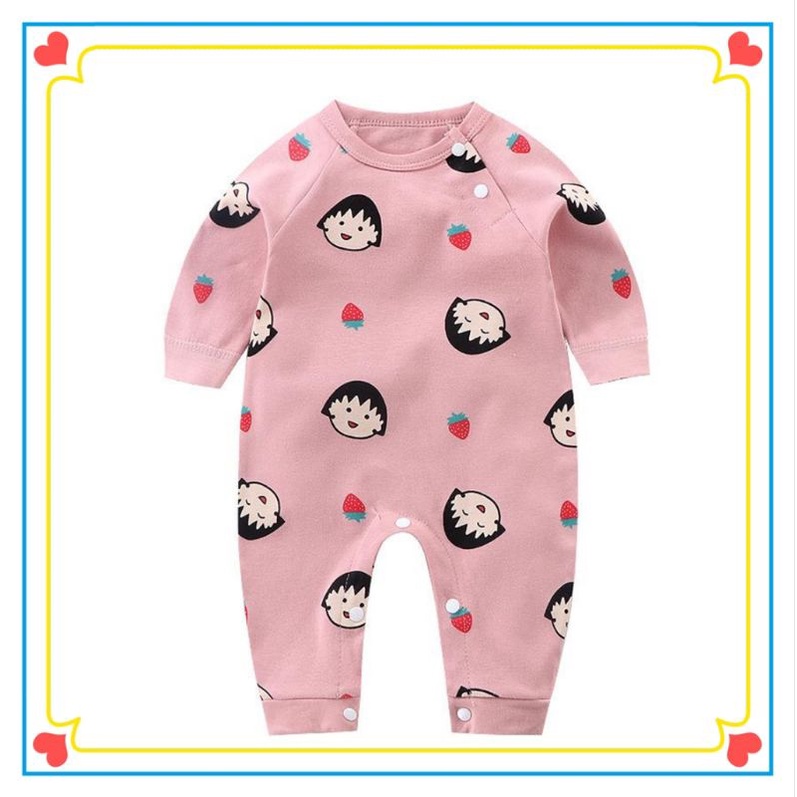 [ Usia 0-3 Bulan ] Baju Bayi Newborn Impor / Bodysuit Baby / Romper Bayi Lengan Panjang