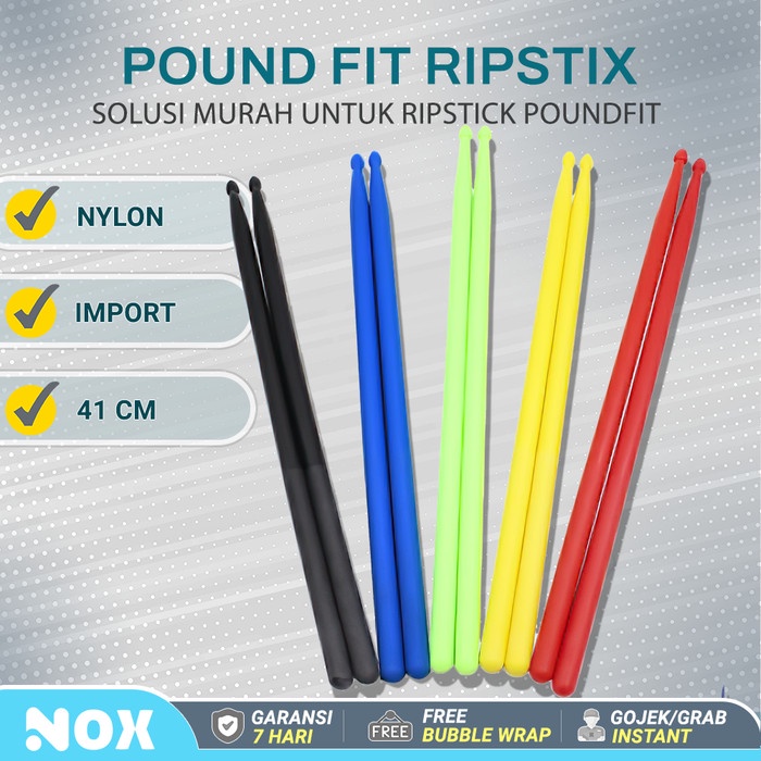 Pound Fit Stick / Ripstick/ Ripstix drum stick tongkat Nylon stik