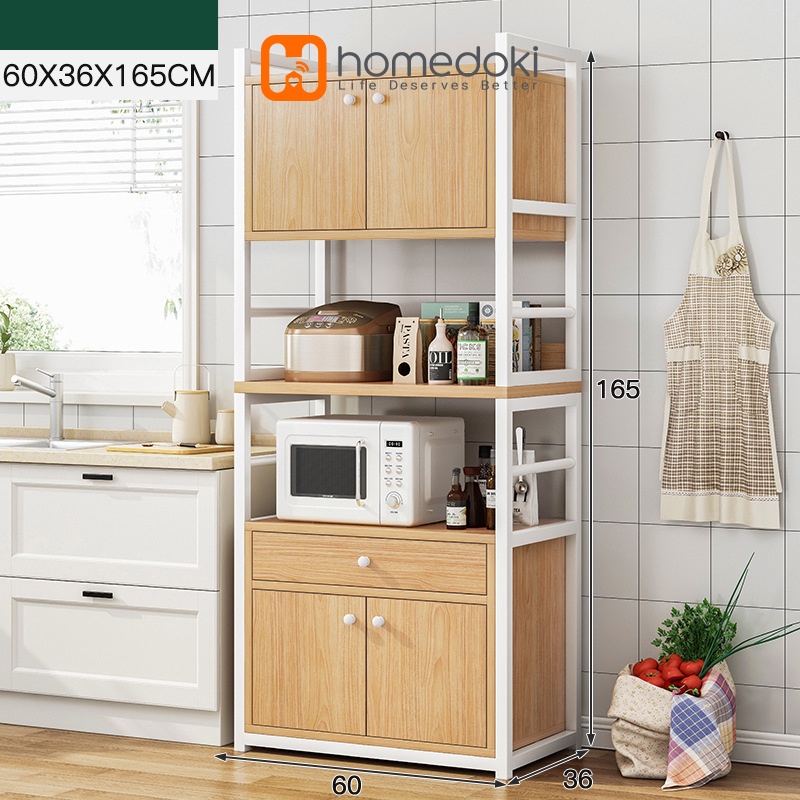 Rak Dapur Microwave/Rak Dapur Minimalis/Rak Dapur Serbaguna/ Rak Oven Microwave Dengan Kabinet/ Rak Microwave Rak Penyimpanan Rak Dapur Microwave Kamar Rak Micoe