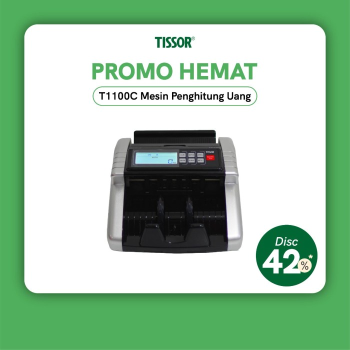 

[[JNT COD]] Tissor T1100C Mesin Penghitung Uang - Alat Hitung Uang Money Counter - 1 unit T1100C